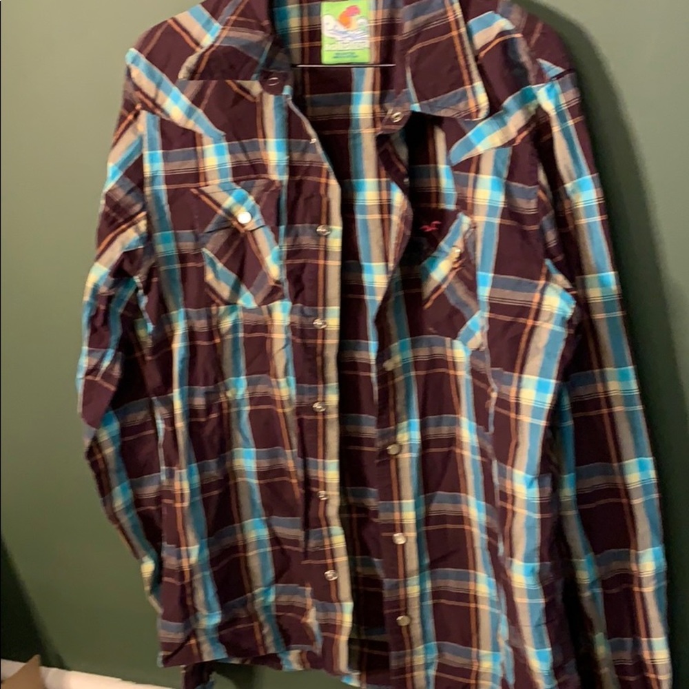 Hollister button down ( snap buttons)
